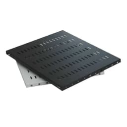 Полиця MIRSAN 19", 1U, для шафи глибиною 600 мм, сіра