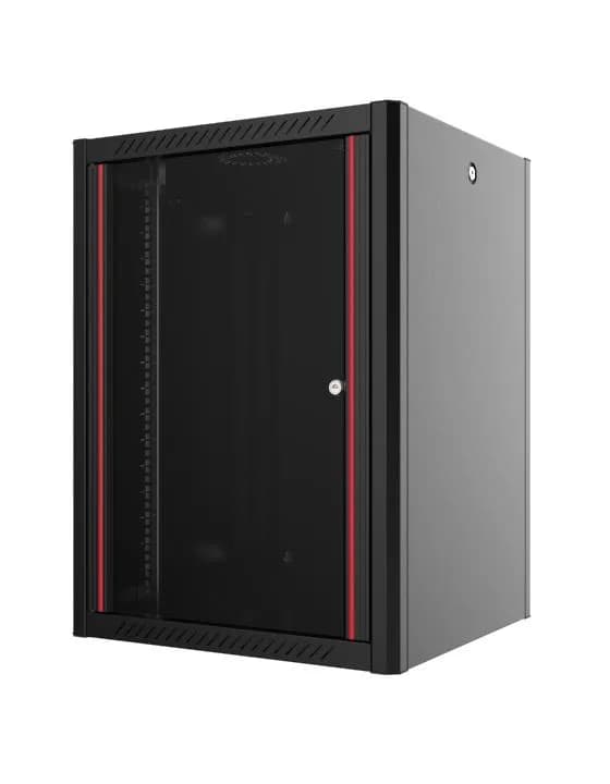 Шафа MIRSAN 19", 12U, WTN, 600x450 мм, максимально 100 кг, чорна