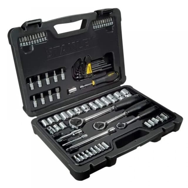 Набір інструментів STANLEY 1/4", 3/8", 1/2" 80од