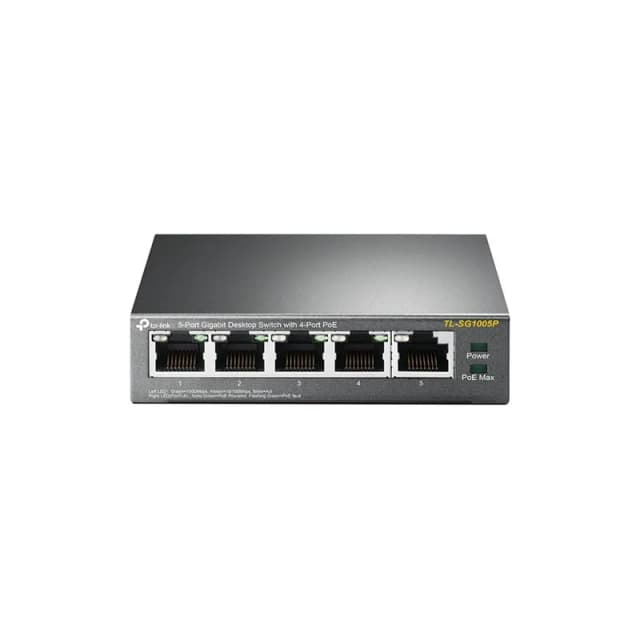 Комутатор TP-LINK TL-SG1005P 5xGE (4xPoE), 56Вт, Некерований