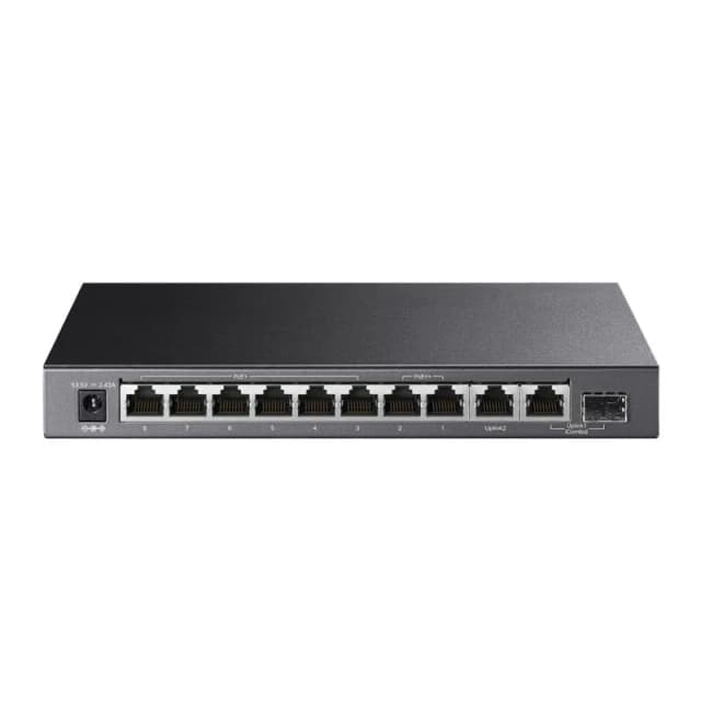Комутатор TP-LINK TL-SG1210PP 10xGE (PoE), 1xSFP, 123Вт, Некерований