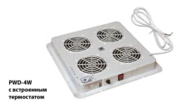 Блок вентиляторів покрівлі ZPAS PWD-4W, DP200A, з терморегулятором, 230В, сірий