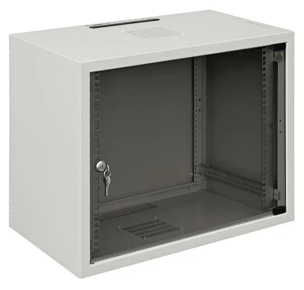 Шафа ZPAS 10", 7U, SJ, передні скляні двері, 310х260 мм, максимально 20кг, сіра