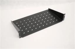 Полиця ZPAS 19", 2U, глибина 250 мм, 25кг максимально, чорна