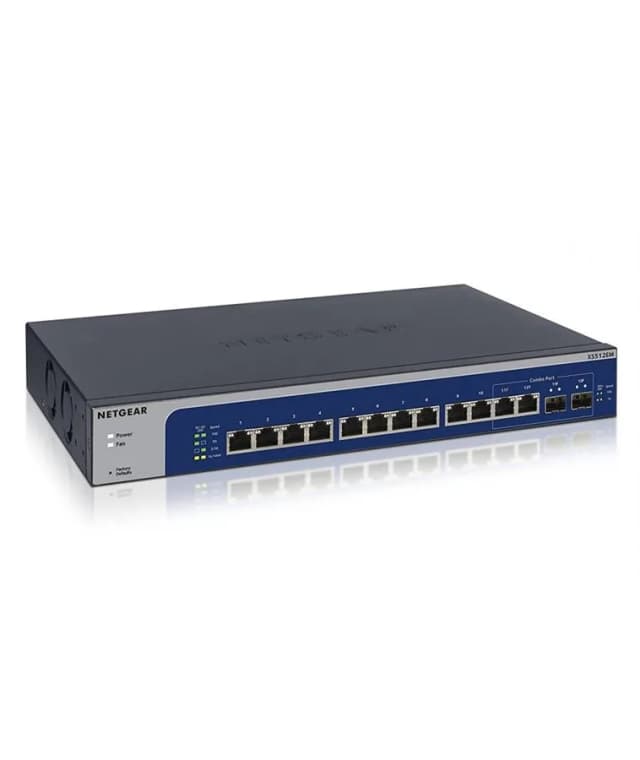 Комутатор NETGEAR XS512EM 12x10GE, 2xSFP+ Combo, WebSmart
