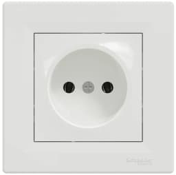 Розетка без з/к Schneider Electric, Asfora (білий, самозажимний)