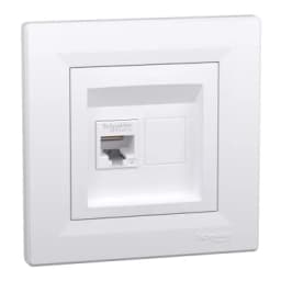 Розетка комп'ютерна rj45 Schneider Electric, Asfora (білий)