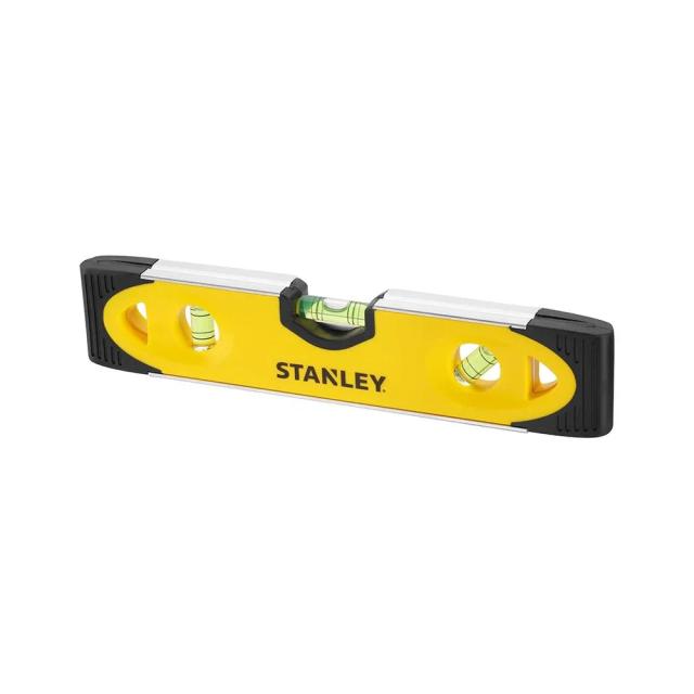 Рівень Stanley Torpedo, пластик, 23см, 3 капсули, магнітна основа