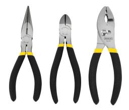 Набір шарнірно-губцевих інструментів Stanley Basic, Пасатижі переставні,Плоскогубці подовжені прямі,Кусачки-бокорізи, 152мм, 3шт