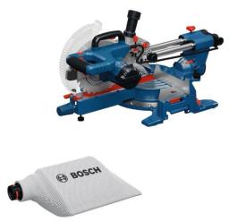 Пила торцювальна Bosch GCM305-216S с протяжкою, 1300Вт, диск 216,мм поворот Л и П 48°, нахил Л 47°, 15.3кг