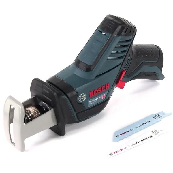 Пила шабельна акумуляторна Bosch Professional 12В пропил 8-65мм 3000ход/год 14.5мм 1.2кг без АКБ і ЗП