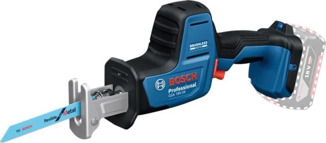 Пила шабельна акумуляторна Bosch Professional GSA 18V-24 18В пропил 230мм хід 24мм 1.7кг без АБК і ЗП