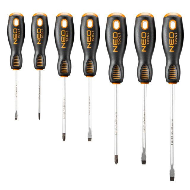 Викрутки Neo Tools SL,PH, сталь S2, набір 7шт