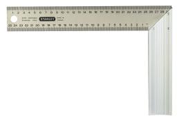 Кутник будівельний Stanley, 20х30см, 90 і 45°, дві шкали