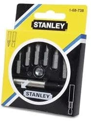 Біти Stanley, 1/4", магнітний бітотримач, SL,PZ, 25мм, кейс, набір 7шт