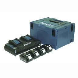 Набір акумулятора та зарядного пристрою Makita 197156-9 LXT BL1840 4х18В 4А·год ЗП DC18RD кейс Makpac 3