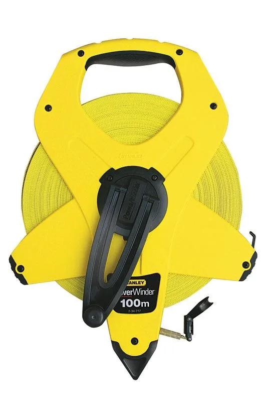 Рулетка Stanley PowerWinder Fiberglass, 100мх12.7мм, геодезична