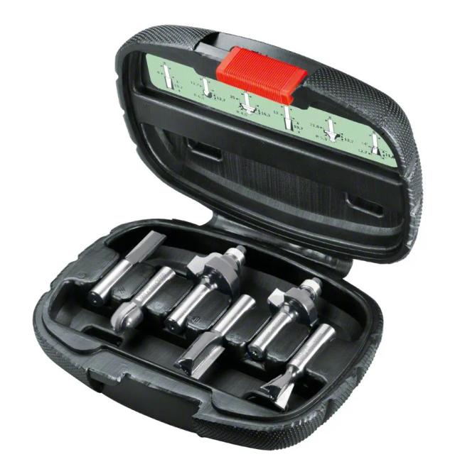 Набір фрез по дереву Bosch Professional Expert for Wood 8мм, 6шт