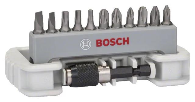 Біти Bosch Professional магнітний бітотримач, SL,PH,PZ,T, 25мм, набір 11шт + тримач