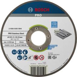 Диск відрізний Bosch Professional для нержавіючої сталі 125x2x22.23мм