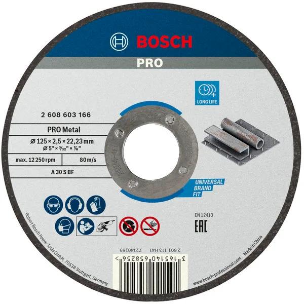 Диск відрізний Bosch Professional Standard для металу 125х2.5мм, прямий