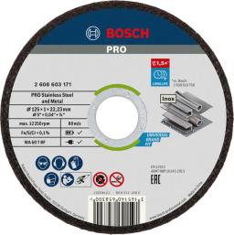 Диск відрізний Bosch Professional Stand для металу, 125х1.0х22.2мм, 10шт