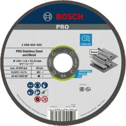 Диск відрізний Bosch Professional для нержавіючої сталі та металу 150x1.6x22.23мм