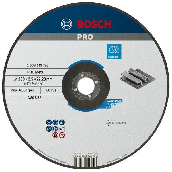 Диск відрізний шліфувальний Bosch Professional Standard по металу, 230х22.23мм
