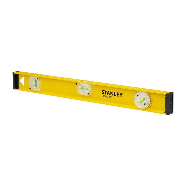 Рівень Stanley PRO 180, алюмінієвий, 80см, 3 капсули (1 поворотна на 180°)
