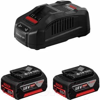 Набір акумулятора та зарядного пристрою Bosch Professional GBA 2х18В 4А·год + GAL 18В-40 18В 4А·год