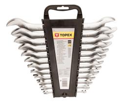 Ключі гайкові TOPEX, двосторонні, CrV, 6-32мм, набір 12шт