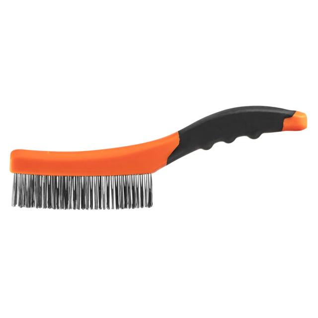 Щітка дротяна Neo Tools пряма, 4х16 рядів, прямий дріт 0.3мм, 260мм, двокомпонентне руків'я