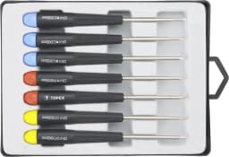 Викрутки TOPEX прецизійні, SL,PH,Torx, сталь CrV, набір 7шт