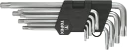 Ключі Torx TOPEX, довгі, CrV, T10-T50, набір 9шт