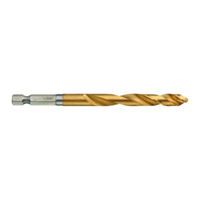 Свердло по металу Milwaukee RedHEX HSS-G TiN, 8х70х111мм