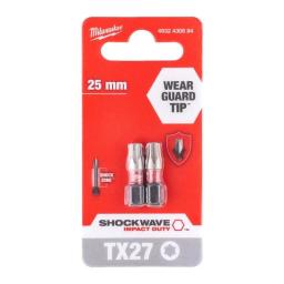 Біти Milwaukee Shockwave, TX27х25мм, набір 2шт