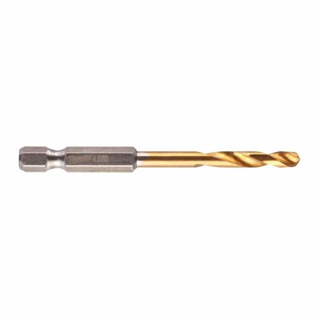 Свердло по металу Milwaukee RedHEX HSS-G TiN, 4.5х29х76мм