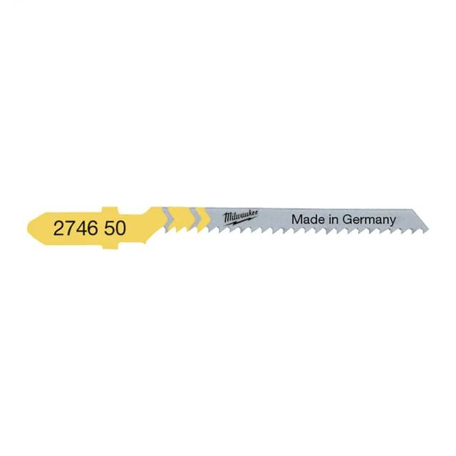 Полотно пиляльне для електролобзика Milwaukee T119BO по дереву, крок зуба 2ммх50мм, 5шт