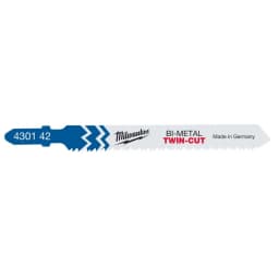 Полотно пиляльне для електролобзика Milwaukee T123XF Bi-Meta універсальне, крок зуба 2.5ммх91мм, 5шт