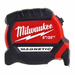 Рулетка Milwaukee Magnetic GEN III, 8мх27мм, з фіксатором змотування, АБС-пластик, магніт