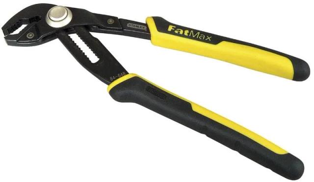 Кліщі трубні Stanley FatMax, переставні, регулювання за допомогою кнопки PushLock, 250мм