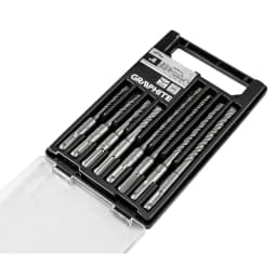 Набір свердел по бетону GRAPHITE SDS Plus 5x6x8х110мм, 5х6x8x10x160мм, кейс, 8шт