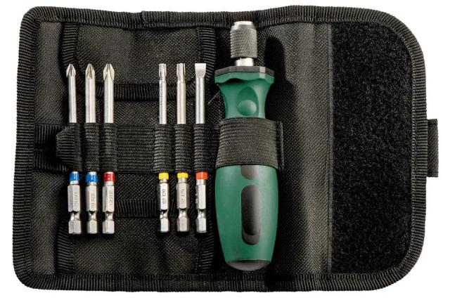 Викрутки Metabo 6 біт, SL,PH,PZ,Torx набір 7шт