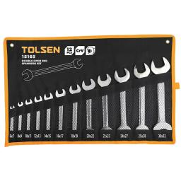Ключі рожкові Tolsen, 6-32мм, CrV, набір 12шт