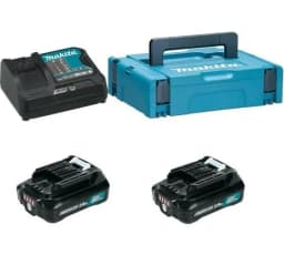Набір акумулятора та зарядного пристрою Makita 197658-5 СXT BL1021B 2х10.8В 2А·год DC10SB кейс Makpac 1