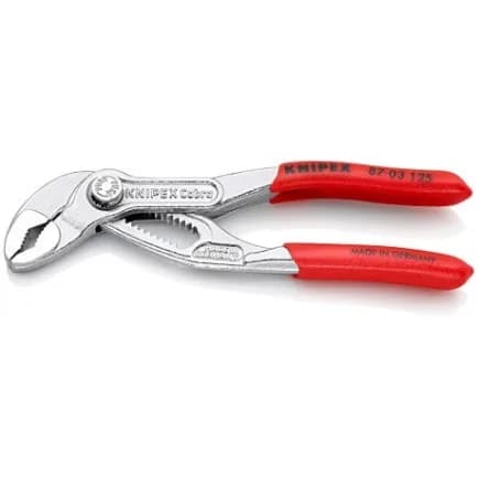 Кліщі сантехнічні KNIPEX Cobra 0-25мм 125мм хромовані 0.085кг