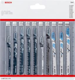 Полотно пиляльне для електролобзика Bosch Professional по дереву та металу, набір 10шт