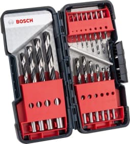 Набір свердел по металу Bosch Professional HSS-PointTeQ ToughBox, 1-10мм, кейс, 18шт