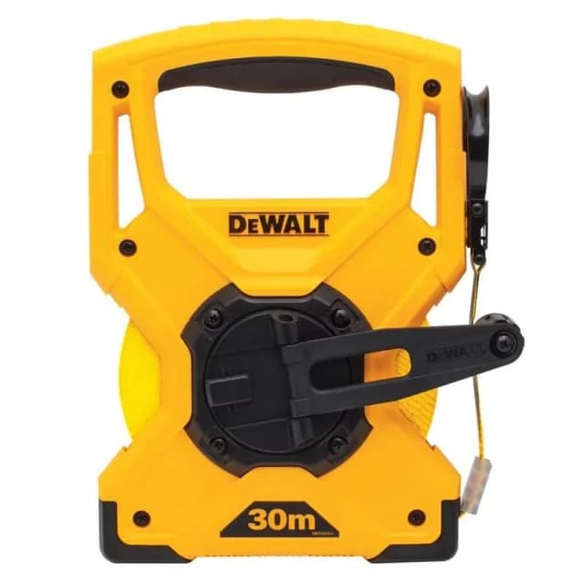 Рулетка DeWALT FIBREGLASS, 30мх12мм АБС-пластик, стрічка скловолокно, II клас точності