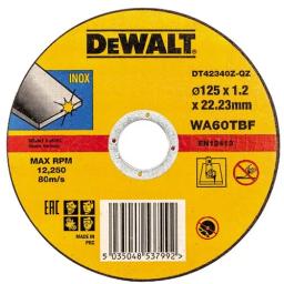 Диск відрізний DeWalt INOX по металу 125х1.2х22.23мм
